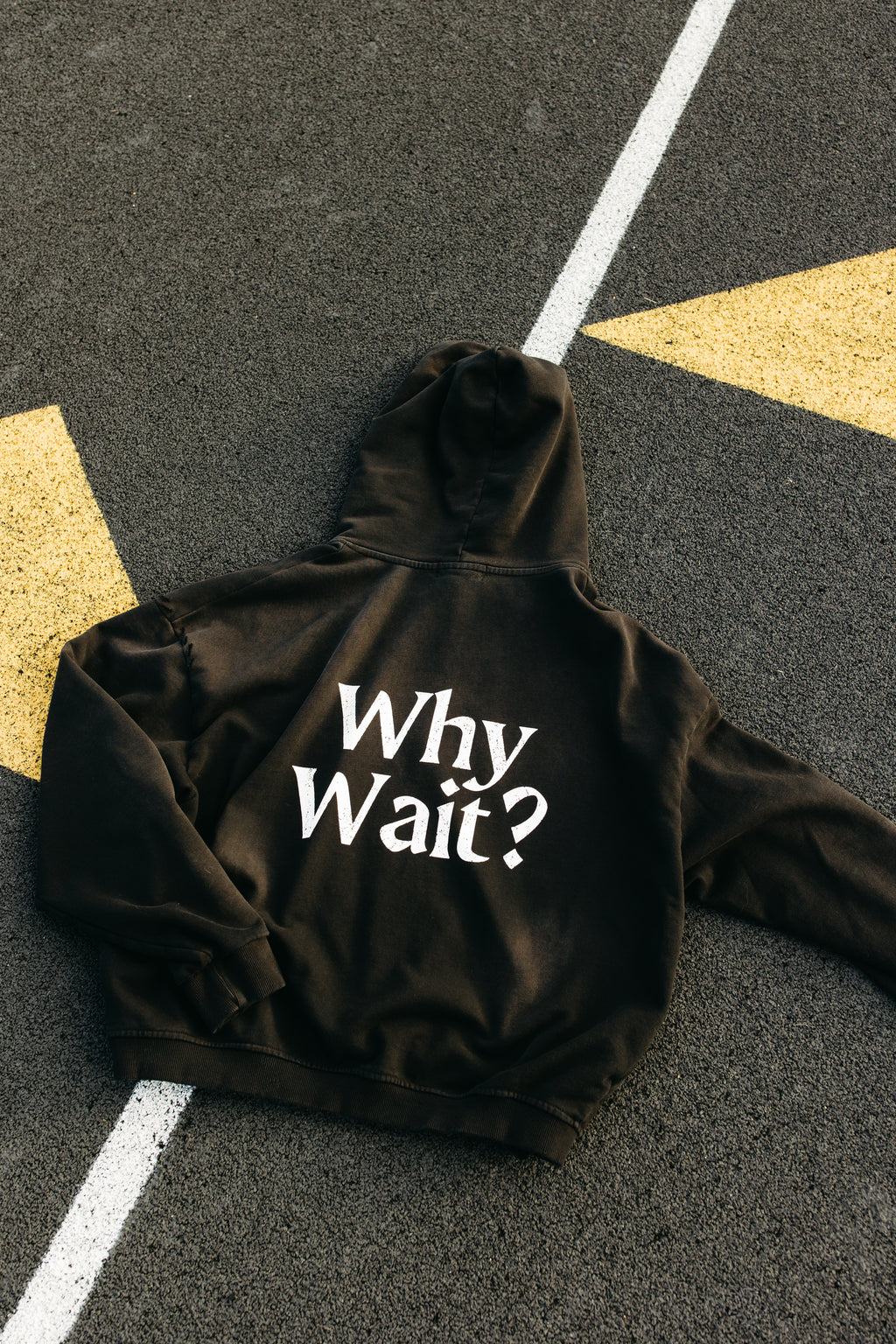 "Why Wait?" Cropped Hoodie