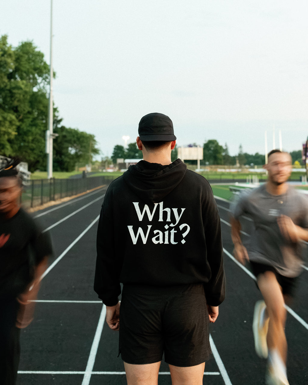 "Why Wait?" Cropped Hoodie