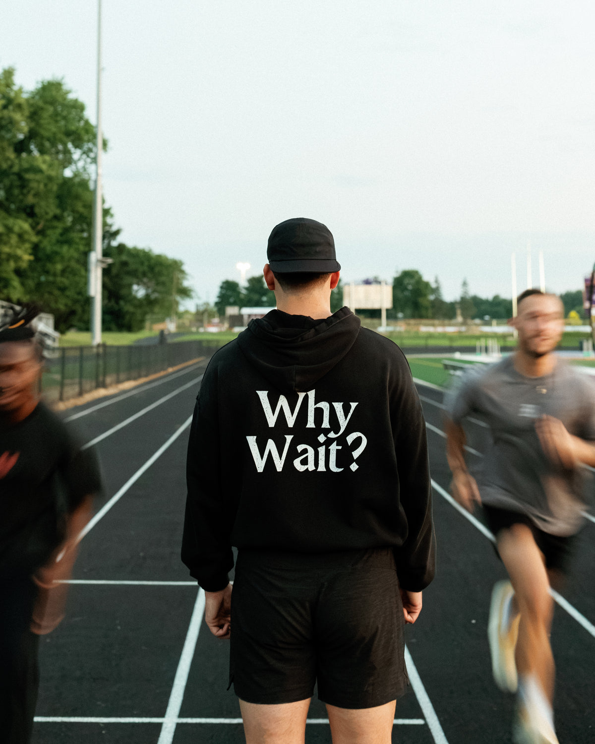 "Why Wait?" Cropped Hoodie